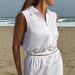Women's Clothing Sleeveless Vest Dress Set Japanese Korean Style Lapel Zipper Design Casual Skirt With Slit Spring Summer_ecoleips.com
