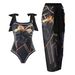Women's sexy one-piece swimsuit female conservative hot spring resort swimsuit wrap skirt suit_ecoleips.com