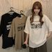 Women's Harajuku Style Short Sleeve T-Shirt Loose Korean Trendy Top For Summer Live_ecoleips.com