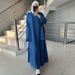 Arab Cross-Border Women's Clothing 2024 Spring New Loose Dress Long-Sleeve Shirt Set Middle Eastern Style_ecoleips.com