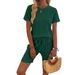2026 European And American Bes-selling Solid Color T-shir, Shor-sleeve Shors Wo-piece Se, Summer Casual Spors_ecoleips.com