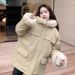 girl Girl Hooded Fleece Parka 2025 Winter New Down Jacket Women's Workwear Thickened Warm Cotton Coat Trendy_ecoleips.com