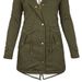 K New Style Coat Parka Waist-cinching Plus-fleece Collar Pocket Women's Jacket_ecoleips.com