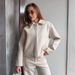 Autumn And Winter New Lapel Long-sleeved Zipper Woolen Jacket Fashion Loose Casual Women's Jacket_ecoleips.com