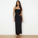 Summer Women's Ruffle Sleeveless Top & Maxi Skirt Set – Stretchy Polyester Blend, Breathable Mesh Panels (Slim Fit, Streetwear To Resort Wear)_ecoleips.com