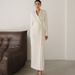 Women's Clothing Solid Color Long Sleeve Button Jacket Skirt Fashion Suit_ecoleips.com