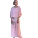 Women's Sequined Color Block Batwing Top And Wide Leg Pants Set Round Neck Style For Markets Fashion_ecoleips.com