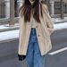 Eco-Friendly Faux Mink Fur Coat For Women – Mid-Length Plush Jacket In Coffee & Cream (S-L) | Vintage-Inspired & Winter-Ready_ecoleips.com