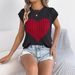 2026 Spring Summer Color-Block Heart Casual Loose Knit Sweater Valentine's Day Top Cross-Border Women's Fashion_ecoleips.com