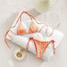 European And American Style Women's Bikini Set Special Fabric Water Ripple Swimwear Sexy Lace-Up Design New 2026_ecoleips.com