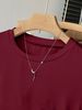 2025 Spring/Summer Autumn New Solid Color Casual Comfortable Women's Short Sleeve T-shirt Three Piece Set_ecoleips.com