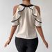 Women's Double Layer Short Sleeve Shirt Bow Tie Collar Pullover Casual Elegant Fashion Spring/Autumn Summer Thin Polyester_ecoleips.com