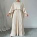 Spring Women's Solid Color Slim Fit Suit Round Neck Pleated Waist = Casual Pant Set For Ladies_ecoleips.com