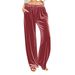 Women's Velvet Drawstring Jogger Pants – Soft & Stylish Wide-Leg Lounge Pants In 6 Elegant Colors | S-XXL | Wrinkle-Free & Comfort Fit_ecoleips.com