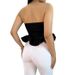 Women's Sexy Strapless Vest Top European American Fashion Unique Waist Cinching Design Gathered Back_ecoleips.com