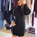 AC588 European American Casual High-neck Fashion Sexy Striped Color-blocking Slim-fit Comfortable Autumn And Winter Knit_ecoleips.com