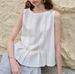 Women's Pleated Lyocell Vest Loose Fit Summer Linen Casual Breathable Sleeveless Shirt 2026 Niche Design_ecoleips.com