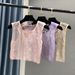 Crystal Mesh Halter Top – Rhinestone Embellished Cropped Bustier, Shiny Waist-Cut Lace-Up Sexy Blouse (White, Black, Pink, Light Blue)_ecoleips.com