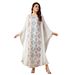 Women's Clothing Fashion Sequin Embroidered Dress Bat Sleeve Waist Robe_ecoleips.com