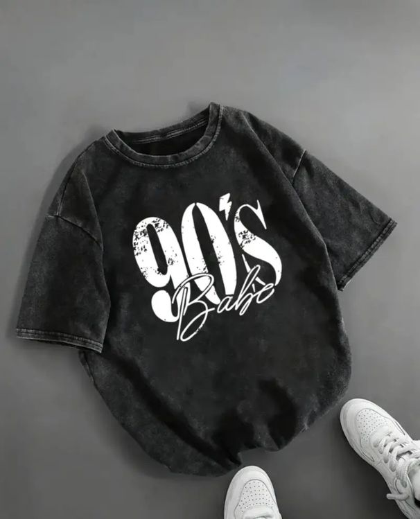 90's Retro Printed Short-sleeve T-shirt Tops For Women, Foreign Trade Wholesale_ecoleips.com