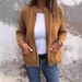Women's Clothing Autumn And Winter Hot Selling Fashion Casual Stand Up Collar Zipper Jacket Loose Pocket Jacket For Women_ecoleips.com