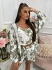 Women's Clothing camouflage irregular printed casual shorts three-piece suit _ecoleips.com