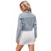 Women's Clothing Spring New Style Washed Short Jacket Long Sleeved Top_ecoleips.com