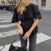 Women's Back-Tie Summer Blouse - Chic Sleeveless Wrap Top With Waist Belt (S-XL, Black) - Instagrammable Casual Shirt_ecoleips.com