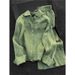 Elegant Green Shirt & Wide-Leg Pants Set – Wrinkle-Free Polyester Outfit For Women – Office & Casual Chic_ecoleips.com