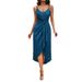 2026 Foreig Trade Europea Ad America Wome's Amazo Summer New Cross-Border Fashio Solid Color Strap Dress For_ecoleips.com