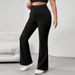 Aria Basics Cross-border European American Plus-size Women's Clothing 2026 Ins Street Style Retro Flared Pants With Flap Pockets And_ecoleips.com