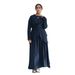 Voya Ensemble Deux Pièces Modeste Musulmane Décontracté – Haut Manches Longues & Jupe Loose Style Abaya Femme_ecoleips.com