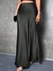 Aria Basics Aria Basics Foreign Trade Cross-Border Satin Spring Summer New European American Simple Silk Long Skirt Women's_ecoleips.com