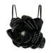 Women's Clothing New Large Flower Multi Layer Beading Advanced Design Herringbone Bra Hot Girl Wear Sexy Sweet Suspenders_ecoleips.com