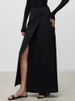 Aria Basics Aria Basics Minimalist Italian High-twist Anti-wrinkle Non-iron Fine Wool Women's High-waisted Long Skirt For Spring And Autumn_ecoleips.com
