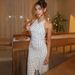 Talenza White Polka Dot Dresses Women's Summer Sexy Sleeveless Backless Ruffle Dress Fashion Print Elegant Women's Casual Dress_ecoleips.com