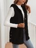 Women's Clothing Reversible Fleece Hooded Cardigan Vest - Soft & Stylish Casual Outerwear For Autumn & Winter_ecoleips.com