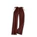 Women's High-Waisted Slim-Fit Casual Pants Summer Shoulder Strap Detail Flattering Silhouette for Slimmer Hips_ecoleips.com