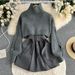 Women's Clothing Elegant Knit Vest & Blazer Dress Set – Korean-Inspired Spring Layering Two-Piece_ecoleips.com