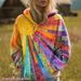 cross-border 3D Digital Print Sun Pattern Multicolor Women's Sweatshirt Graffiti Dazzling European And American_ecoleips.com