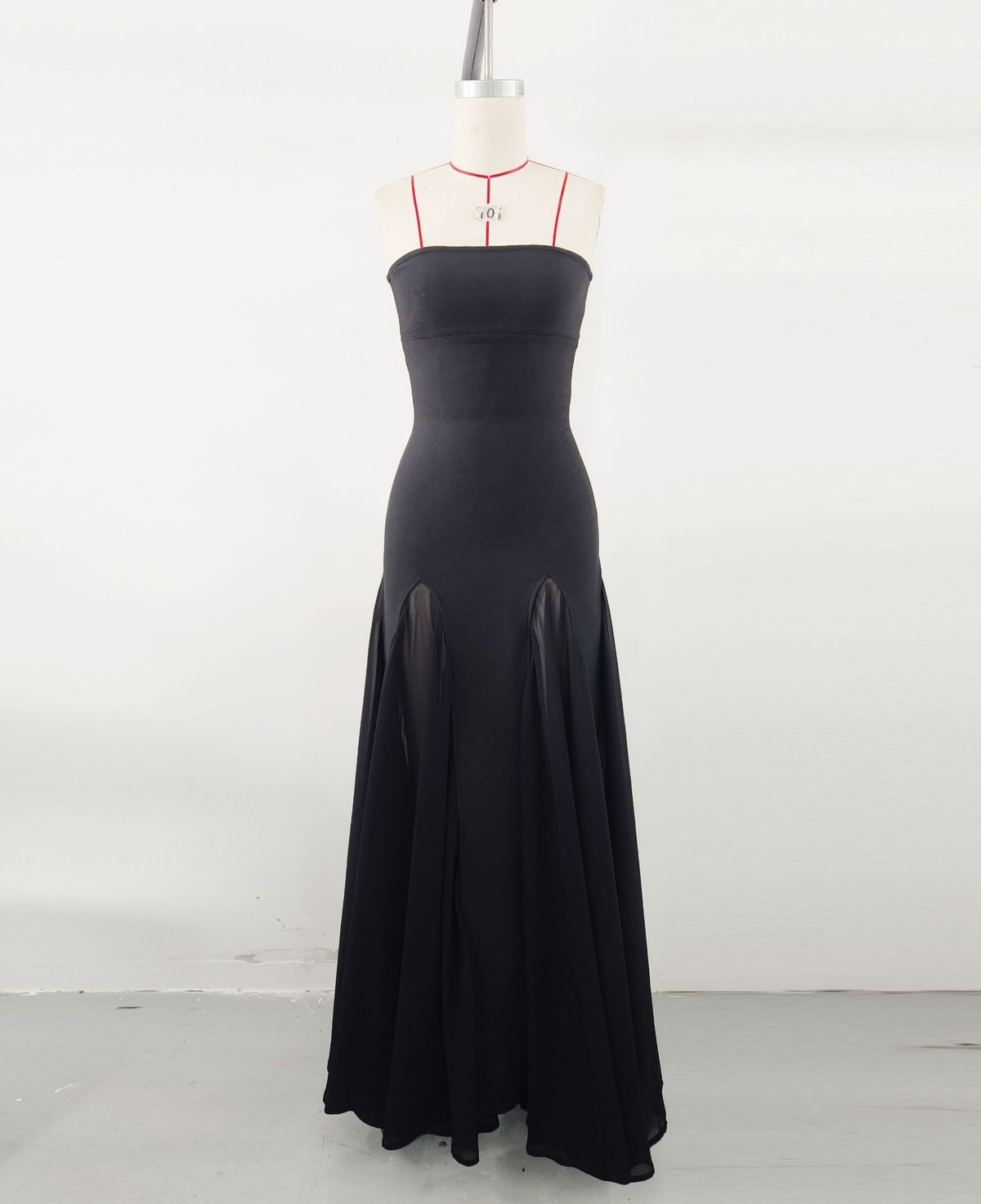 Women's Clothing Mesh Splicing Dress Banquet Skirt_ecoleips.com