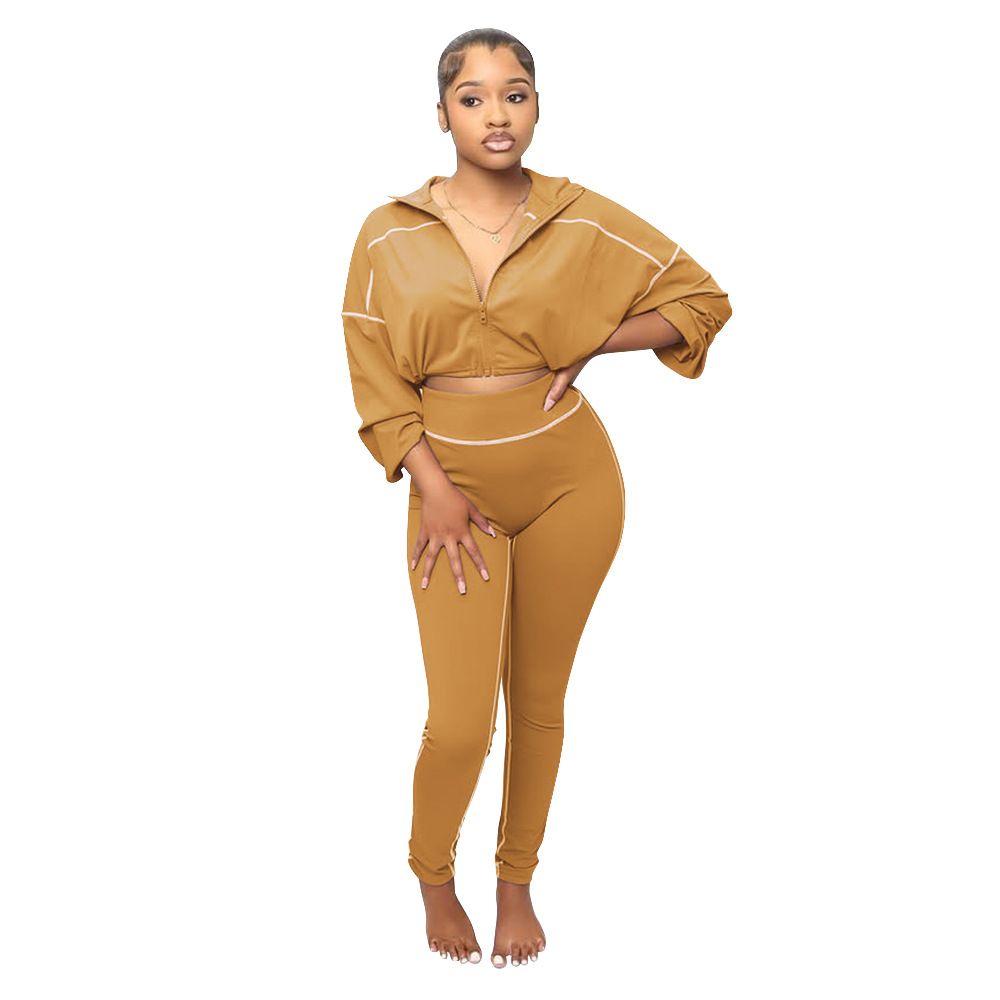 Women's Clothing Sports Suit Fashionable Two Piece Suit For Women_ecoleips.com