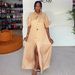 Spring New Women's Clothing Light Luxury Fashion Striped Shirt Dress Comfortable American Style_ecoleips.com