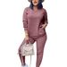 Women's Clothing Autumn And Winter Long Sleeved Solid Color Street Casual Two Piece Suit_ecoleips.com