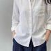 2026 Spring/Summer New White Cotton-Linen For Women, High-End, Light Luxury, Age-Reducing, Stylish Shirt Jacket, Loose_ecoleips.com