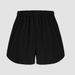 Voya European And American Women's Simple Style Wide-leg Casual Pants, New Summer High-waisted Drawstring Tie Rope-tie Belt Three-quarter Pants For_ecoleips.com