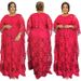 Water-soluble Lace Loose-fitting Robe, Best-selling Plus-size Dress In The Middle East And Africa, 8807,_ecoleips.com