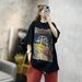 ng2510292 Trendy Brand Embroidered Glasses T-shirt, European Style Short-sleeved T-shirt For Women, Loose And Fashionable Pullover_ecoleips.com