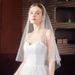 3M Pearl-Embellished Single-Layer Wedding Veil With Comb – Cathedral Length Bridal Accessory For Vintage & Boho Brides (Ivory/White)_ecoleips.com