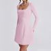 Diyun European And American Elegant Evening Long Sleeve High-end Short Dress Women's Clothing 2025 Autumn Winter_ecoleips.com
